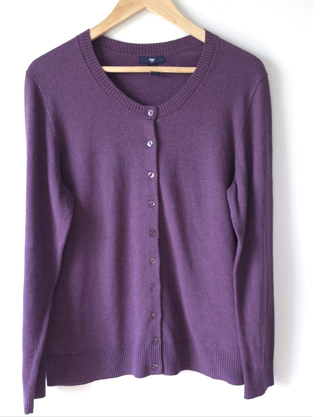 GAP Plum Button-Up Women's Cardigan